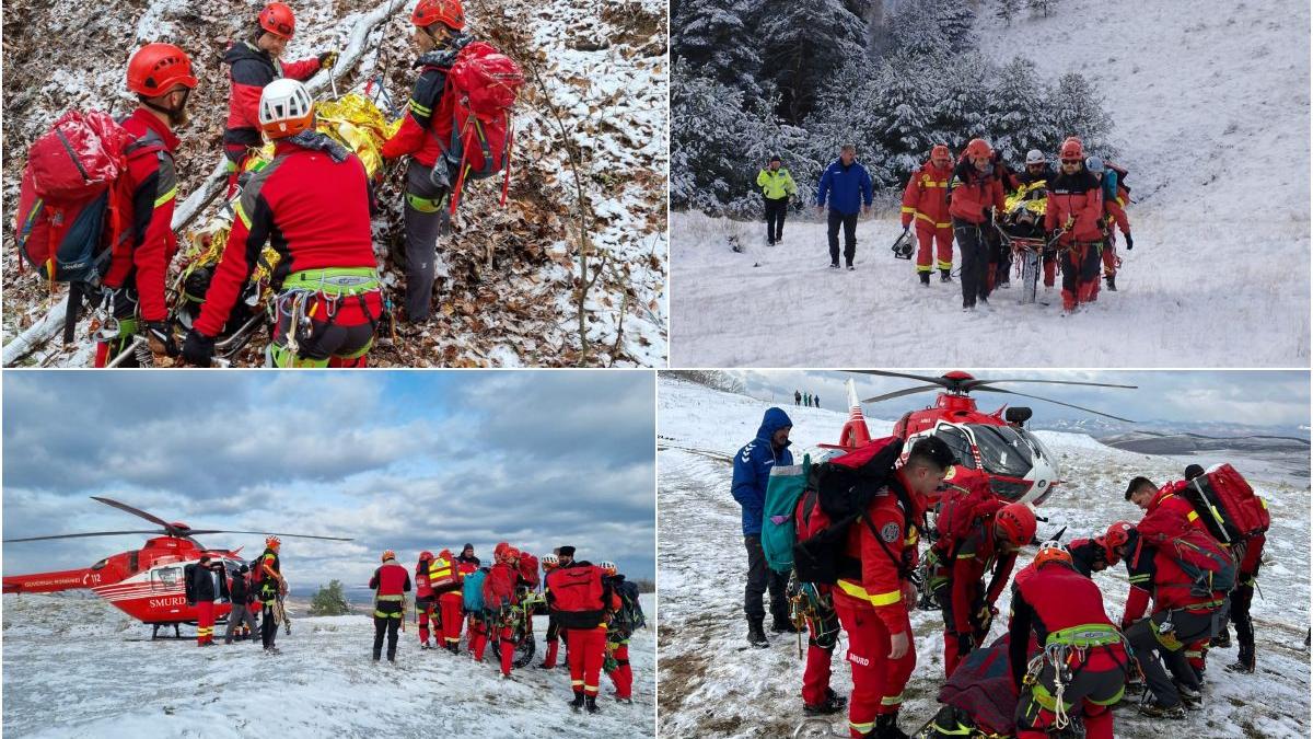 Un bărbat care se afla la vânătoare a căzut de pe o stâncă, între Câlnic și Căpâlna. Intervenție dificilă a salvatorilor