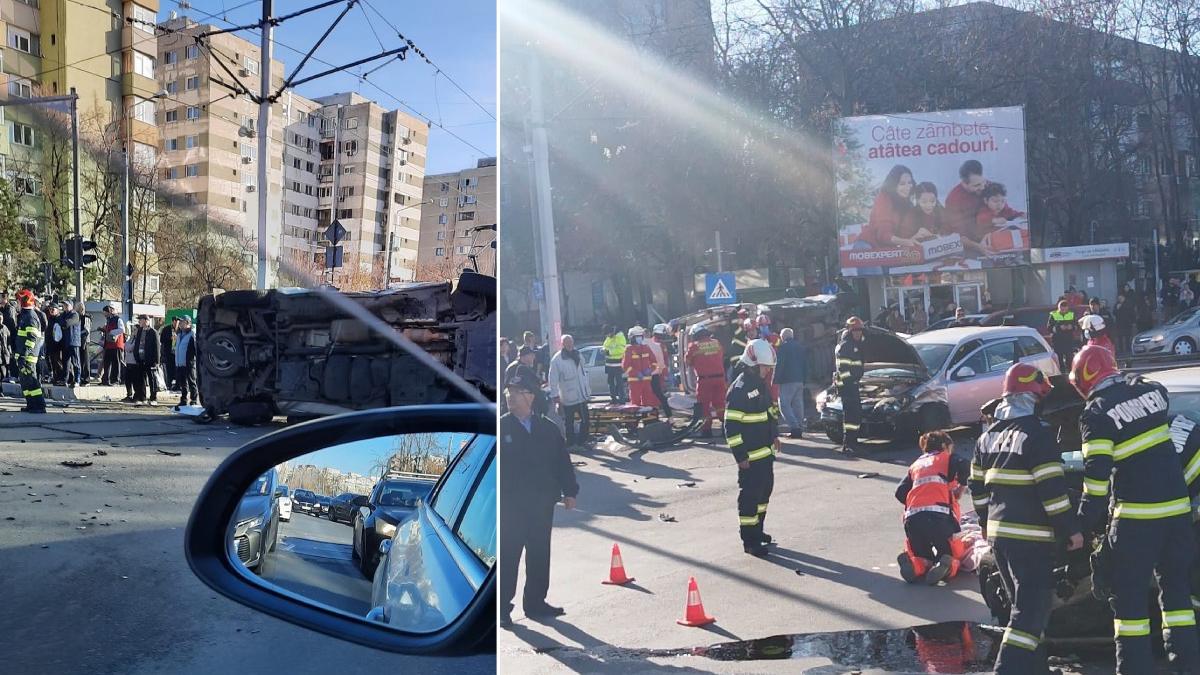 accident ambulanta plazza bucuresti