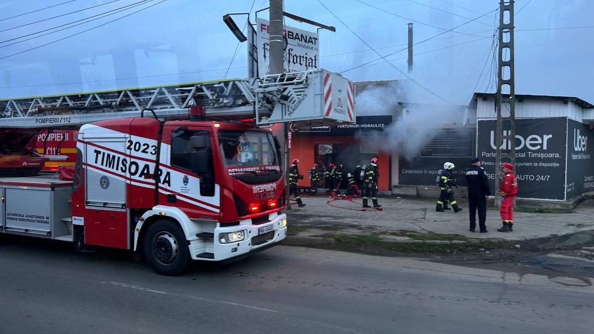 incendiu hala electrocasnice timis