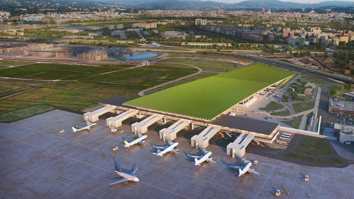 aeroport europa podgorie acoperis florenta italia