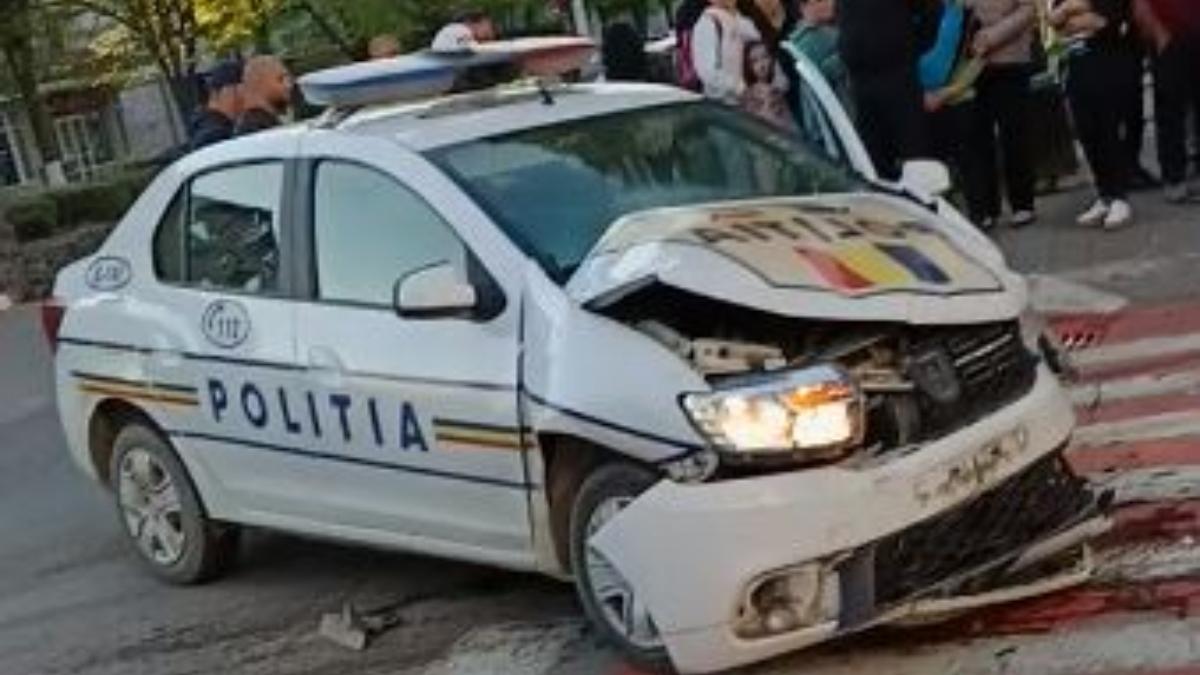 masina politie implicata accident misiune ialomita