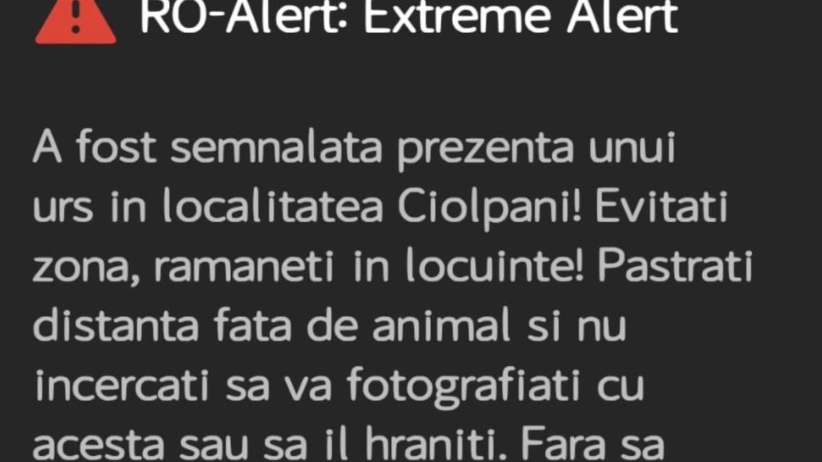 ro-alert urs ciolpani snagov