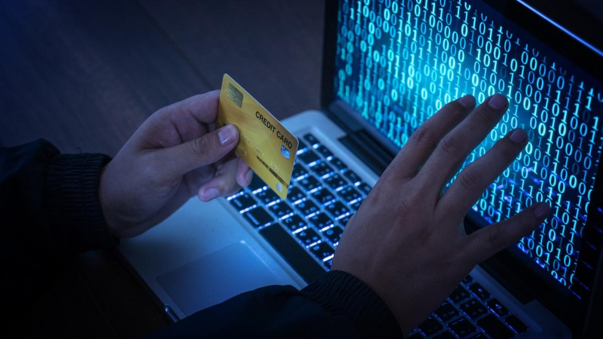 hacker card online getty images