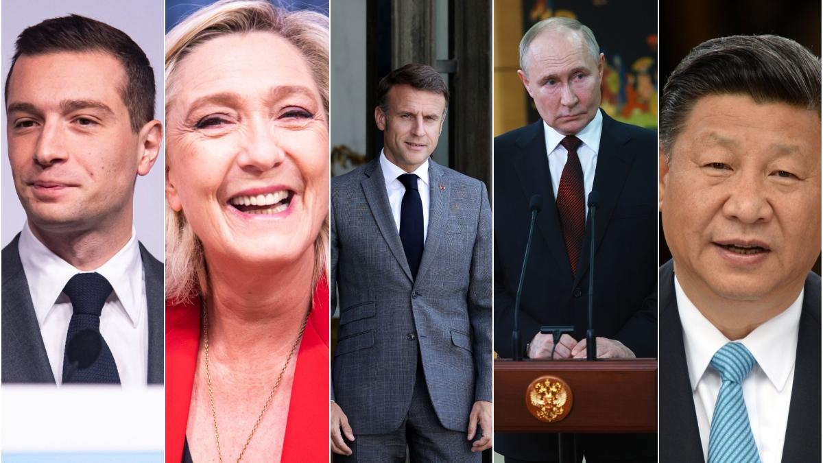 Bardella Le Pen Macron Putin Xi Sputnik Abaca Press Bestimage