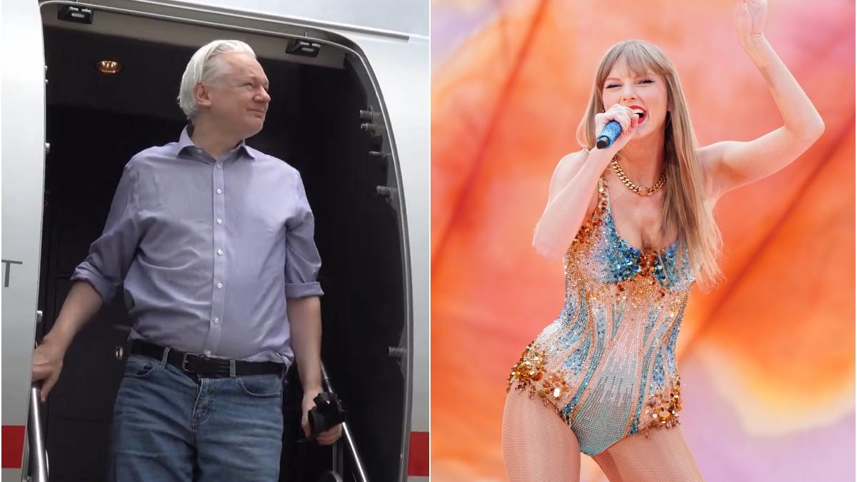 Julian Assange Taylor Swift DPA Images