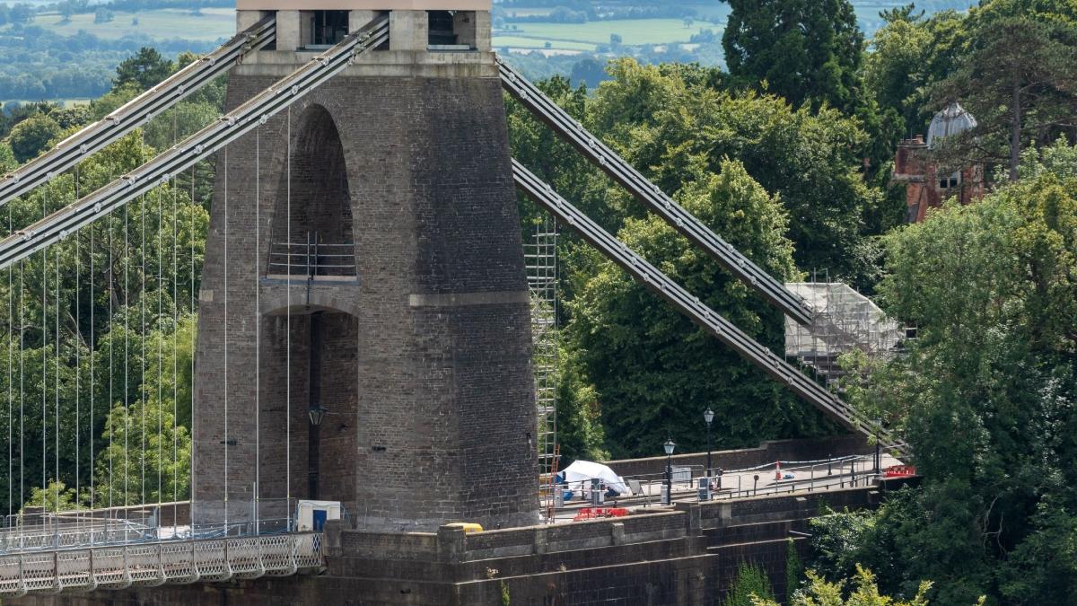 podul suspendat Clifton din Bristol, Anglia.