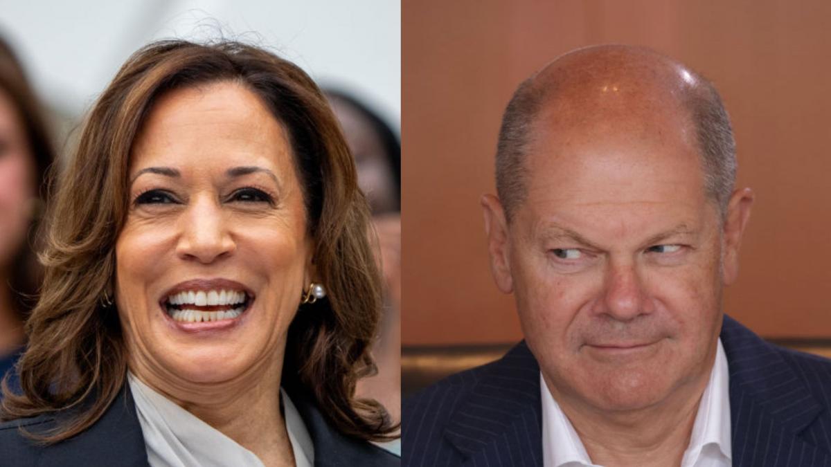 kamala harris si olaf scholz