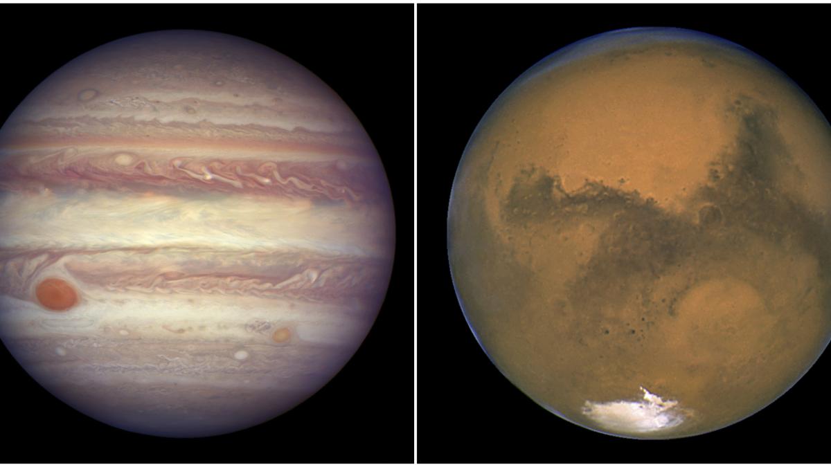 colaj planeta marte si jupiter