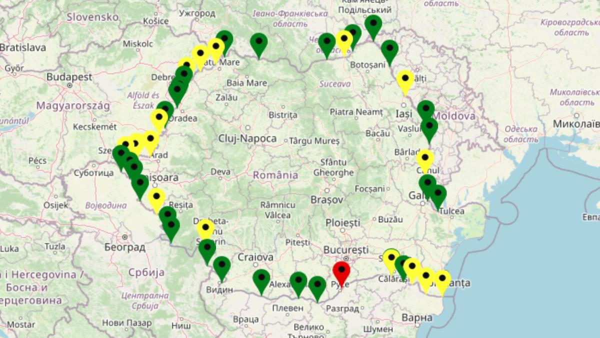 harta puncte vamale bulgaria politia frontiera