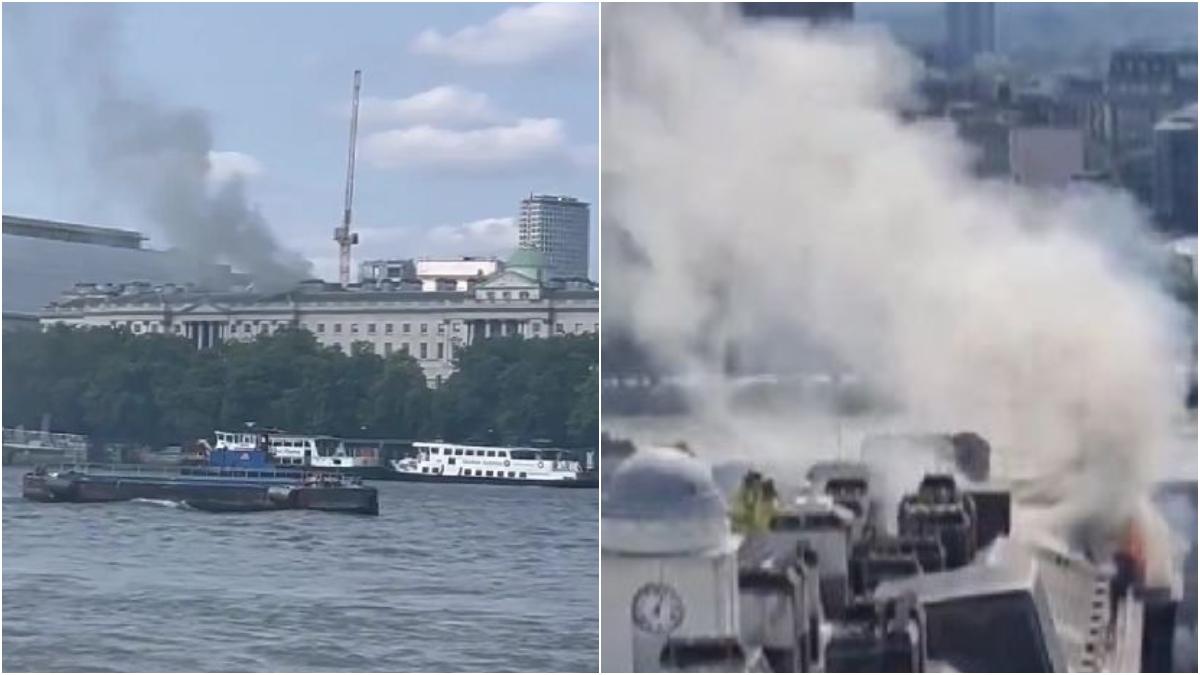 Incendiu de proporții la Londra. Arde o clădire veche de aproape jumătate de secol. Autoritățile au mobilizat o sută de pompieri