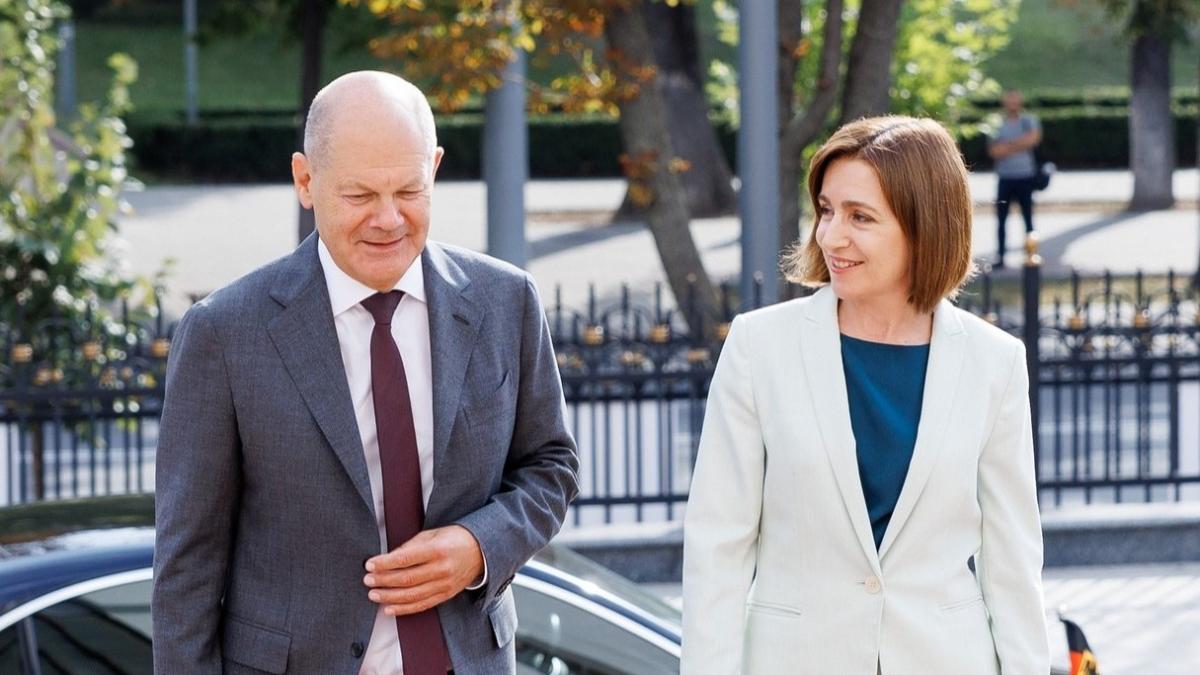 maia sandu si olaf scholz