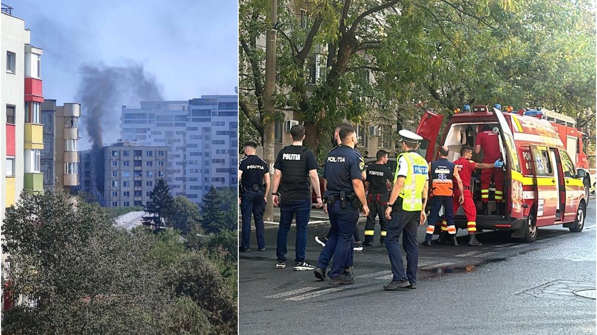 incendiu bloc rahova bucuresti