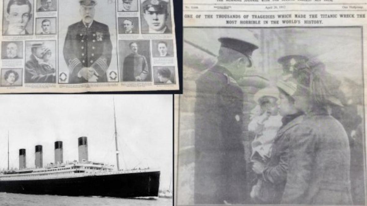 Un ziar vechi de 112 ani despre scufundarea Titanicului a fost descoperit surprinzător într-un șifonier