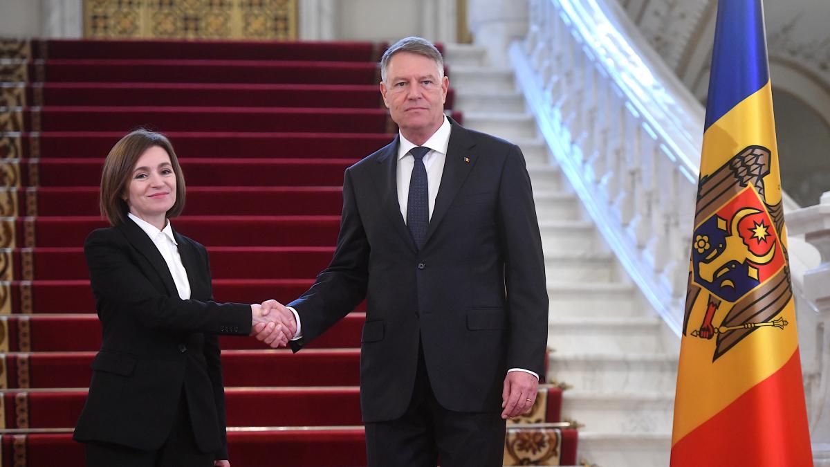 Klaus Iohannis ?i Maia Sandu dau mana la palatul cotroceni