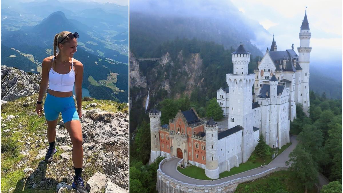 gimnasta moarta selfie castel germania