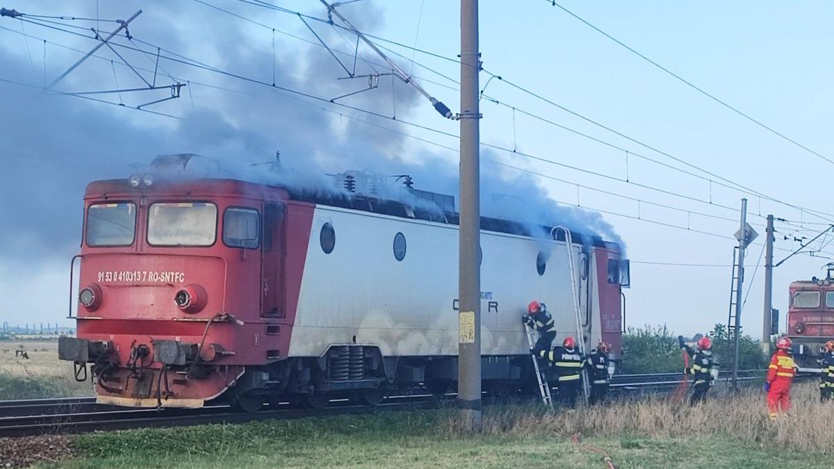 incendiu tren isu prahova