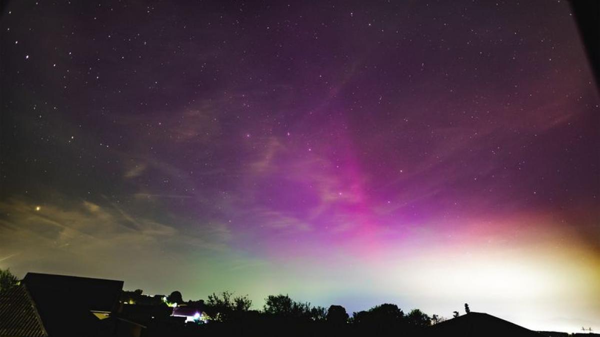 aurora boreala la baia mare