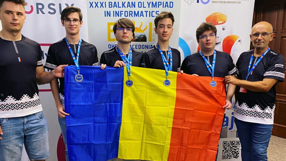 elevi romani medalii argint bronz olimpiada balcanica informatica