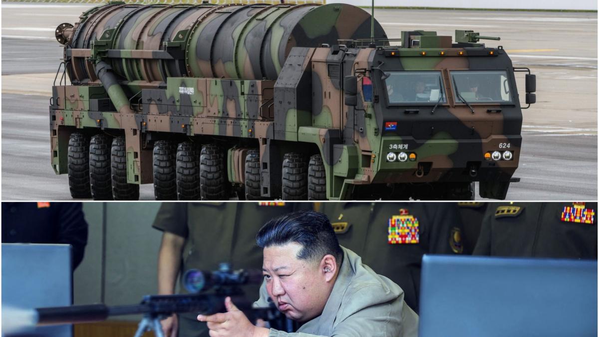 colaj cu camion militar si kim jong un