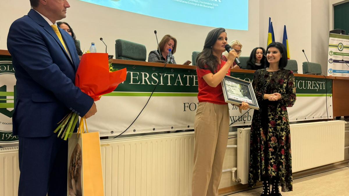 ana iorga premiata la gala green woman