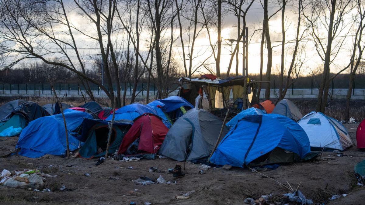 tabara de migranti in franta