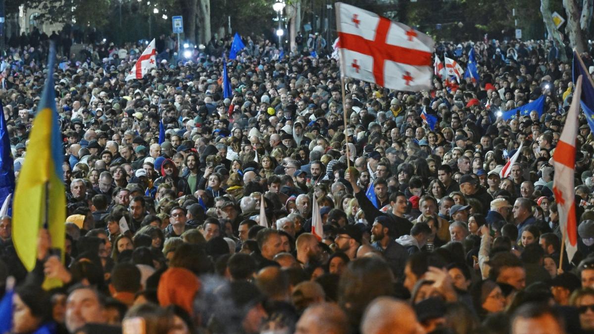 Protest georgieni tiblisi