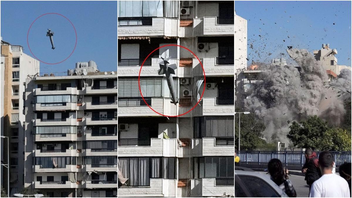 O bombă israeliana dotata cu kit SPICE 2000 spulbera doua cladiri in Beirtut (1)