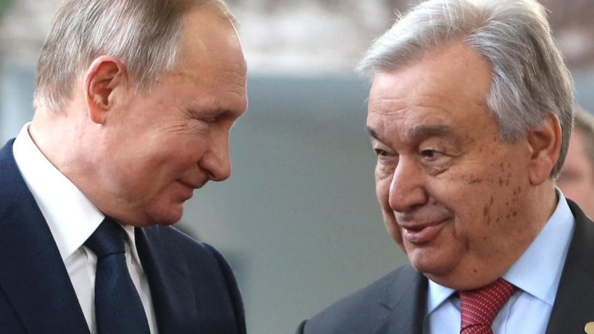 vladimir putin si antonio guterres