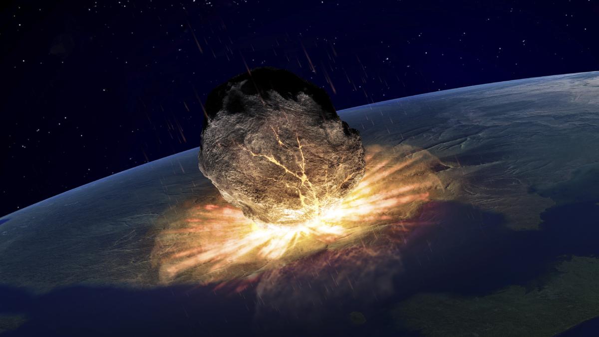 meteorit prabusit impact pamant