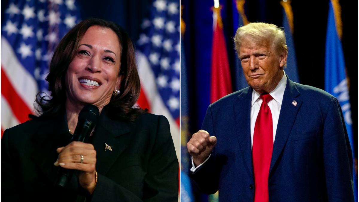 kamala harris donald trump getty