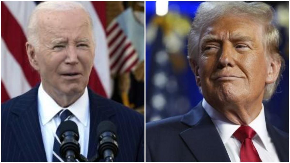 Joe biden preşedintele în funcţie şi Donald Trump, preşedintele ales al SUA