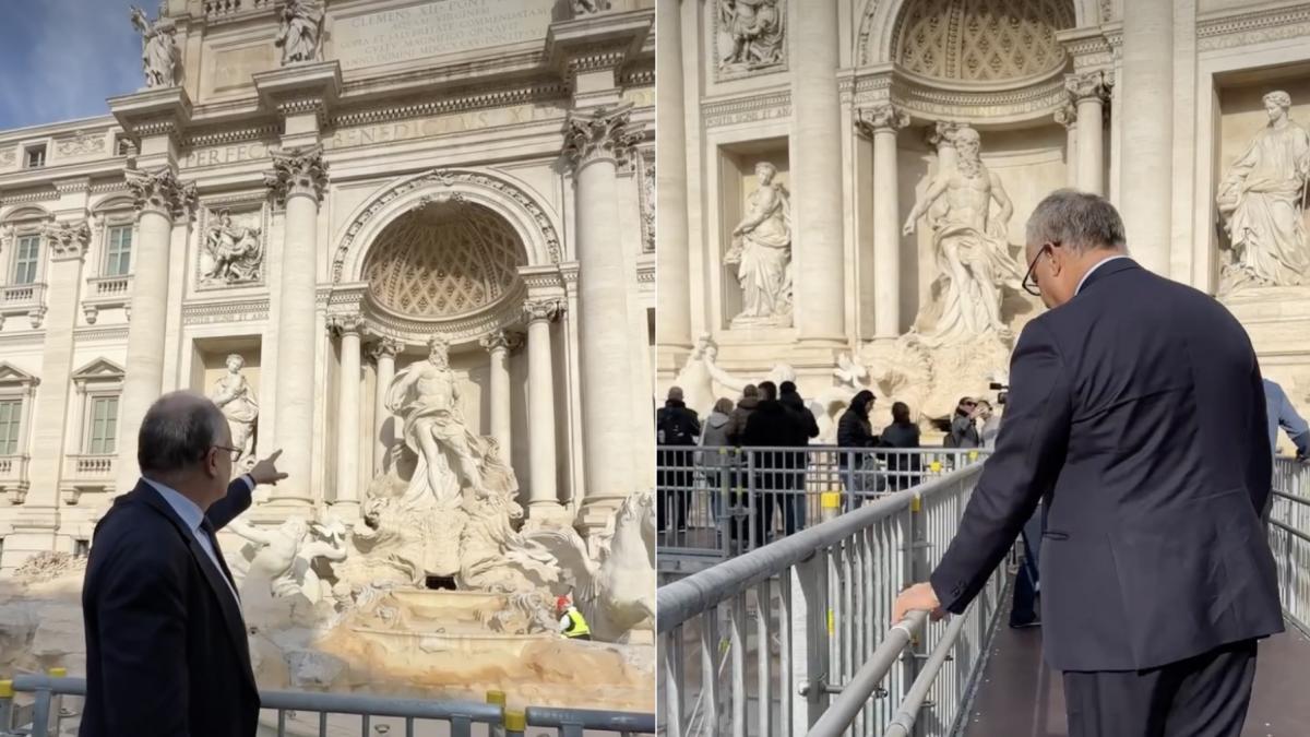 pasarela fontana di trevi reabilitare primar roma roberto gualtieri