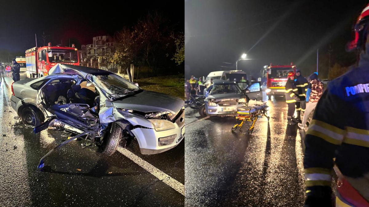 accident grav microbuz masina valea plopilor giurgiu 11 noiembrie 2024