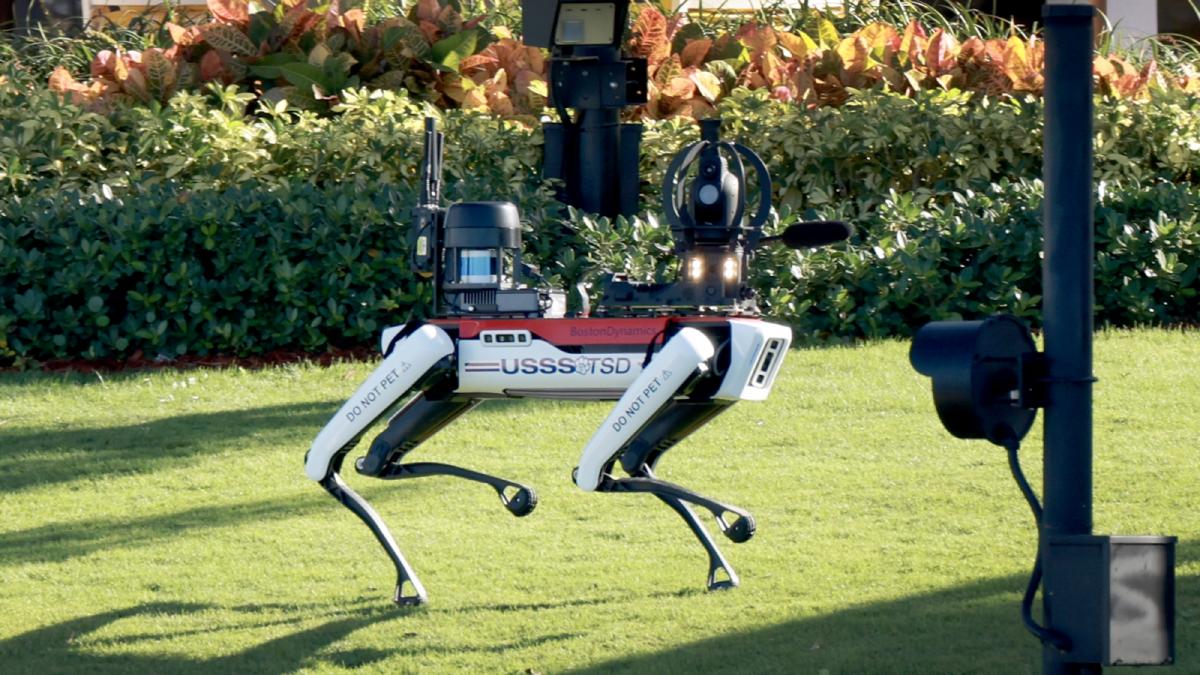 caine robot mar a lago donald trump getty