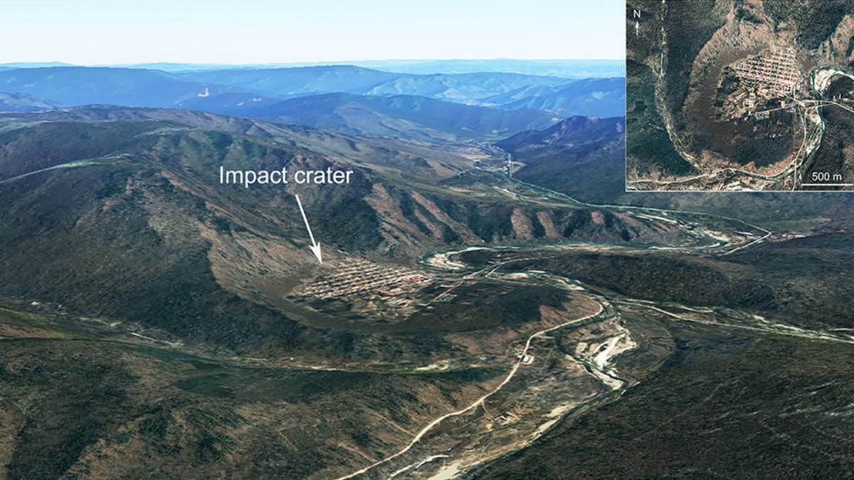 crater impact meteorit hailin descoperit varf munte china