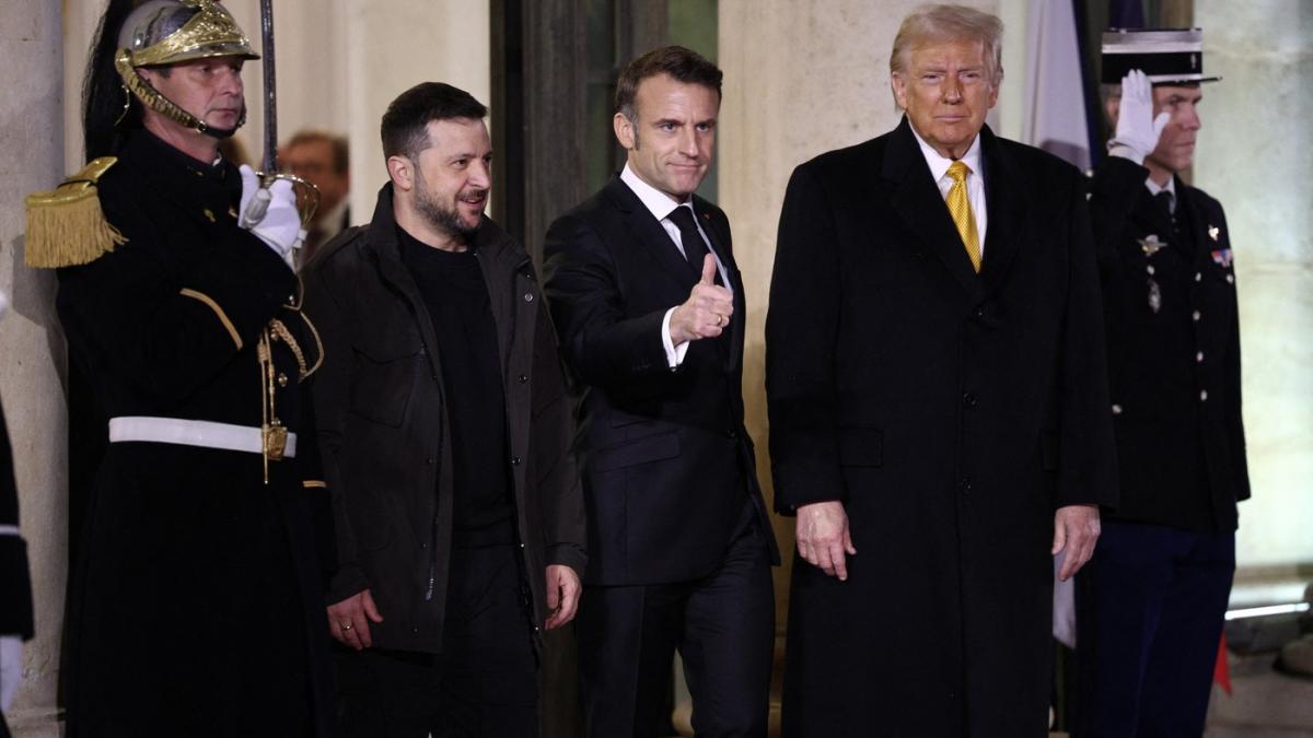 Macron Zelenski Trump 2