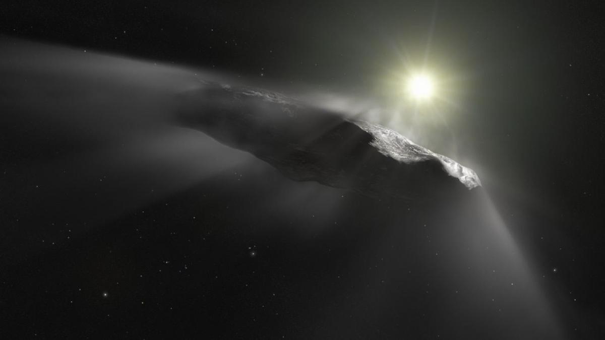 Oumuamua obiect ceresc interstelar cometa intunecata