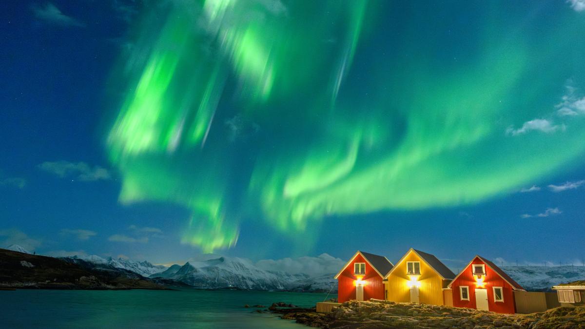 Aurora boreală în Groenlanda. Foto Getty Images