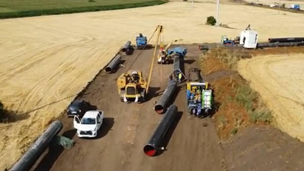 Transgaz a racordat gazoductele moldoveneşti la cele româneşti.foto: Antena 3 CNN