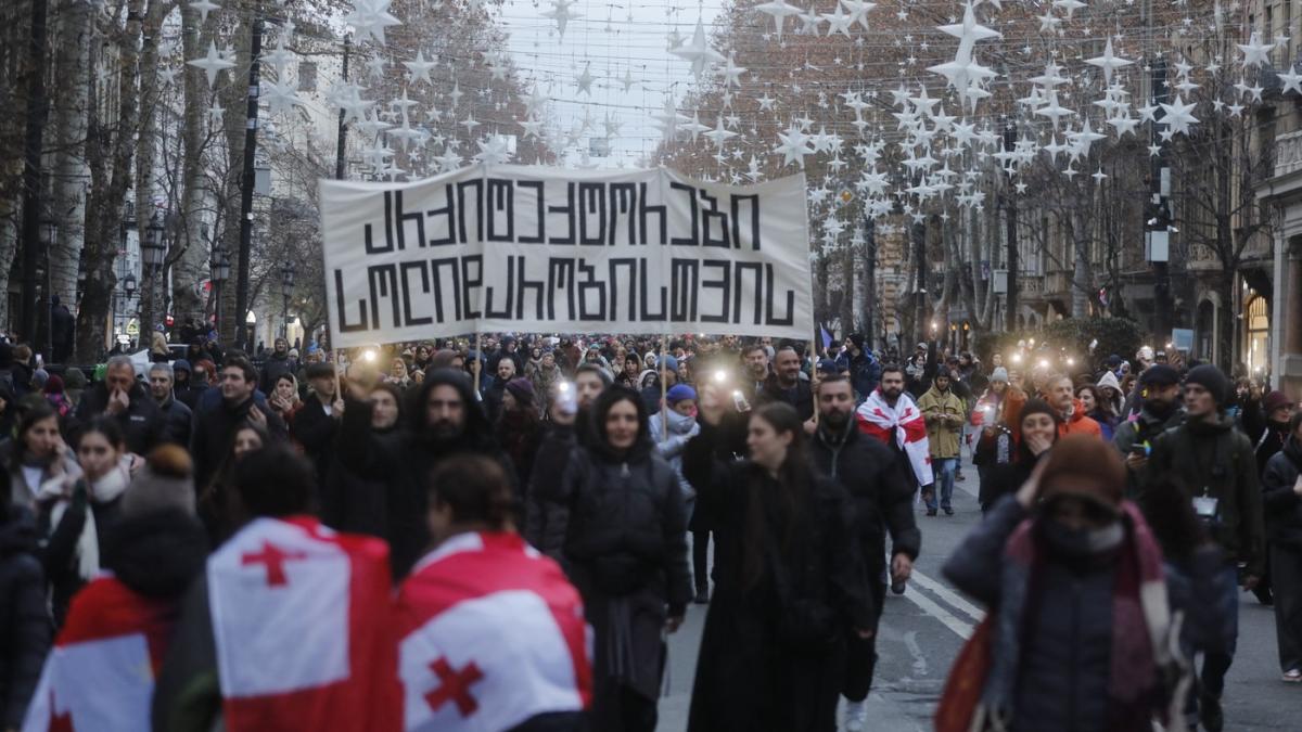 Georgia lant uman Tbilisi 29 decembrie 2024