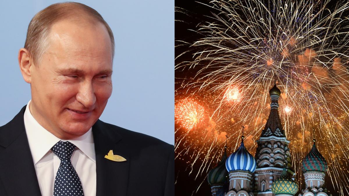 vladimir putin moscova artificii sarbatori rusia