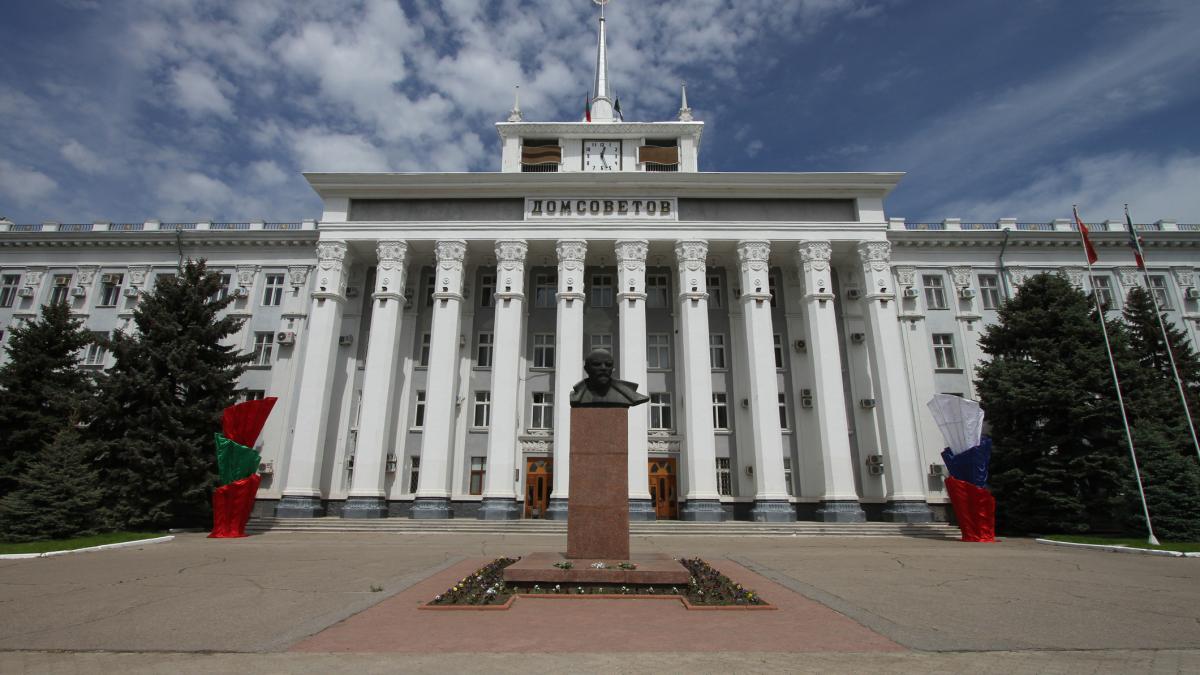 Tiraspol cu bustul lui Lenin