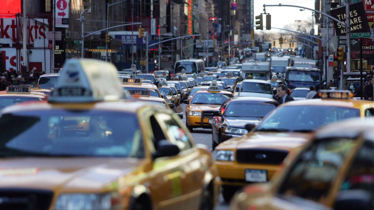 trafic aglomeratie new york times square