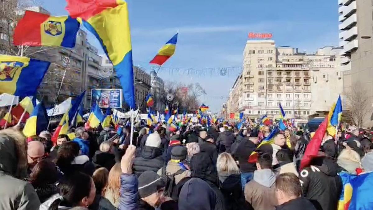 protest aur bucuresti 12 ian 2025