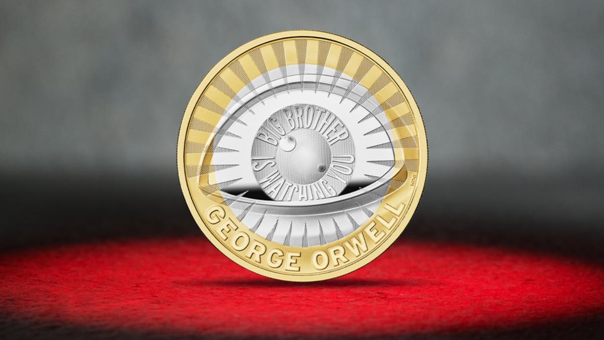 moneda colectie george orwell marea britanie big brother