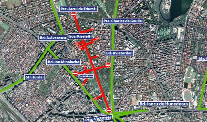 turda bucuresti harta Traficul din Bucureşti, dat peste cap de proteste. Vezi harta 
