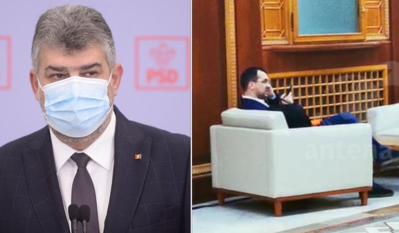 Marcel Ciolacu Voiculescu Taie FrunzÄƒ La Caini FÄƒrÄƒ MascÄƒ Prin Parlament