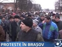 Revoltă la Braşov. Muncitori în stradă