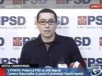 Ponta: PSD susţine o lege a votului uninominal