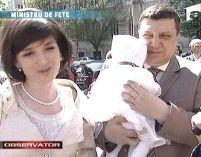 Teodor Atanasiu şi-a botezat fetiţa
